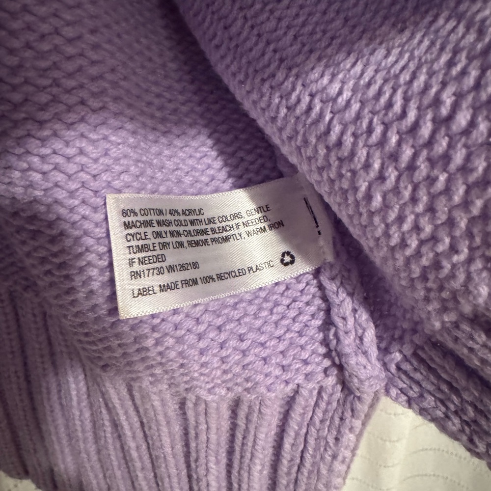 a new day Lilac Women's Crew Neck Sweater Size Small - Picture 4 of 6